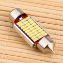 36mm 27SMD Double Pointed High Light Car 3014 LED Decoding Reading Light A