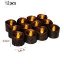 12xFlameless Votive Decor Candles LED Light Battery Operated Flickering D5Y T8L2