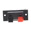 2 Pcs Red Black Spring Loaded Speaker Terminal Plate D1E2