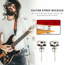 For Electric Guitar 2pcs Zinc Alloy Guitar Strap Buckles Lock Button Buckle