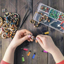 200Pcs Key Chain Ring Tassel Pendants Bulk for DIY Crafts Jewelry Making Decor
