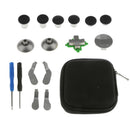16 in 1 Bumper Trigger Button Set for XBOX One Elite w/ Case T6 T8 Tools Black