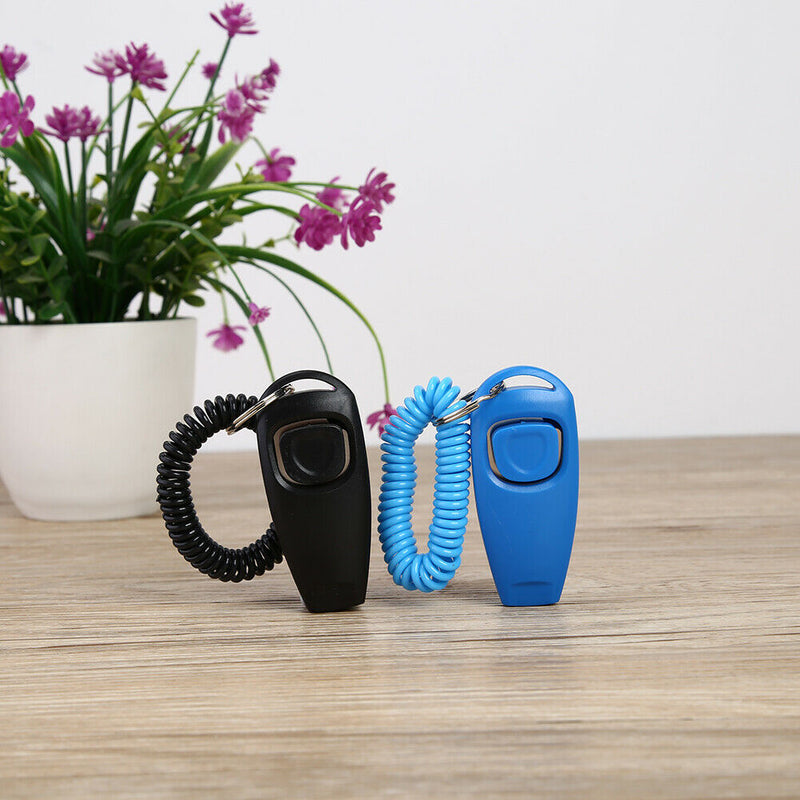 Dog Whistle Clicker Plastic Pet Supplies Wrist Strap Sound Puppy Trainer Aids
