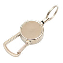 Burglar Anti-lost Metal Telescopic Keychain Retractable Elastic Nylon Rope