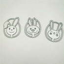 3Pcs Bunny Rabbit Metal Cutting Dies Stencil Embossing Album Die-Cut Mould