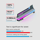 RGB M.2 SSD Heatsink Cooler NGFF 2280 NVMe Solid State Drive Cooler (SATA)