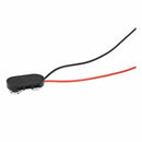 Black Red Long Cable Connection 9V Battery Clips Connector Buckle 5Pcs
