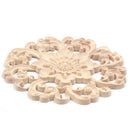 Lots Wood Carved Long Onlay Applique Unpainted Flower Walls Cabinets Door D