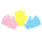 5Pair Exfoliating Body Scrub Gloves Shower Bath Mitt Loofah Skin Massage Spon Cy