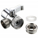 Faucet Valve Diverter Sink Valve Water Tap Faucet Splitter Adapter Home Bat N8X4