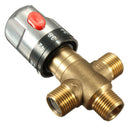 Pipe Thermostat Faucet Thermostatic Mixing Valve Bathroom Water Temperature S8W1