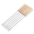 Stainless Steel Chocolate Fork Hot Pot Forks Cheese Fruit Dessert Fork Fond