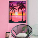 5D DIY Full Drill Diamond Painting Sunset Cross Stitch Embroidery Craft