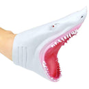 Plastic Shark Hand Puppet For Story Tpr Animal Head Gloves Kids Toys Gift A A1F3
