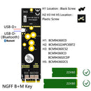 Pcie Bt2 12+6 Pin Bluetooth Wifi Wireless Card Module To M.2 Ngff Key B+M A
