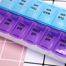 1pc Medical 7 Day Pill Box Drug Storage 14 Slots Pill Box Weekly StorageVGUSTEU