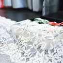 Decoration Desk Runner Rectangle Dinner Eyelash Lace Tablecloth Wedding Cover