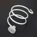 Chrome Wall Mounted Hair Dryer & Straighteners Holder Storage with Cabl VDP