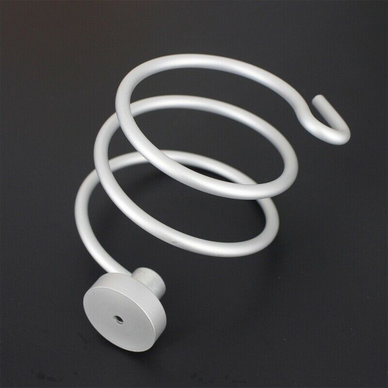 Chrome Wall Mounted Hair Dryer & Straighteners Holder Storage with Cabl VDP