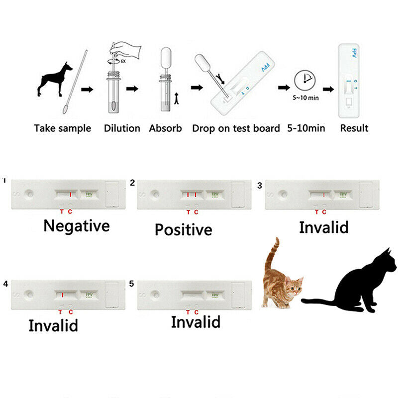 Meerkat Fever Virus Detection Paper Cat Supplies FPV Parvovirus Test Ca_