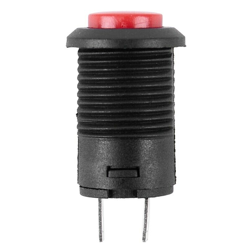 1 X 12mm Car Boat Latching Lock Push On / Off Button 125V 250V red