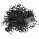 600 Pcs Black Rubber Bands 24 Clips For DIY Loom Charming Bracelet Anklet New