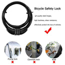 Code Password Bike Combination Cable Lock Steel Wiring Bicycle Safety Lock