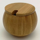 2x Wooden Spice Jar Sugar Bowl Tea Coffee Seasoning Container Kitchen Gadget