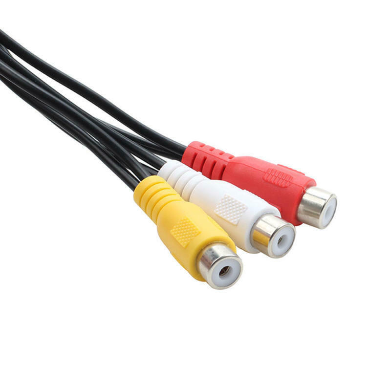 0.3 m RCA Durable Audio Video AV Cable Copper 3RCA L+R+V LFT