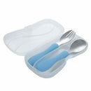 Life Children Stainless Cutlery Set with Spoon Fork and Travel Caseï¼ˆPinkï¼‰
