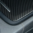Carbon Abs Center Storage Box Panel Trim Ashtray Cover Car Stickers for Mer E6W3