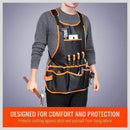 Work Apron tool 16 Tool Pockets tool belt Adjustable vest Tool Apron for ma I2U1