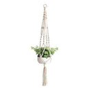 3pcs Macrame Plant Hanger Basket Ceiling Socket Flowerpot Indoor Home Decor