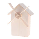 Decorate your own unfinished plain windmill shapes wooden money savings box