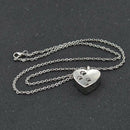 Pet Heart Urn Necklace for Ashes - Cremation Jewelry Keepsake Memorial Penda Kw