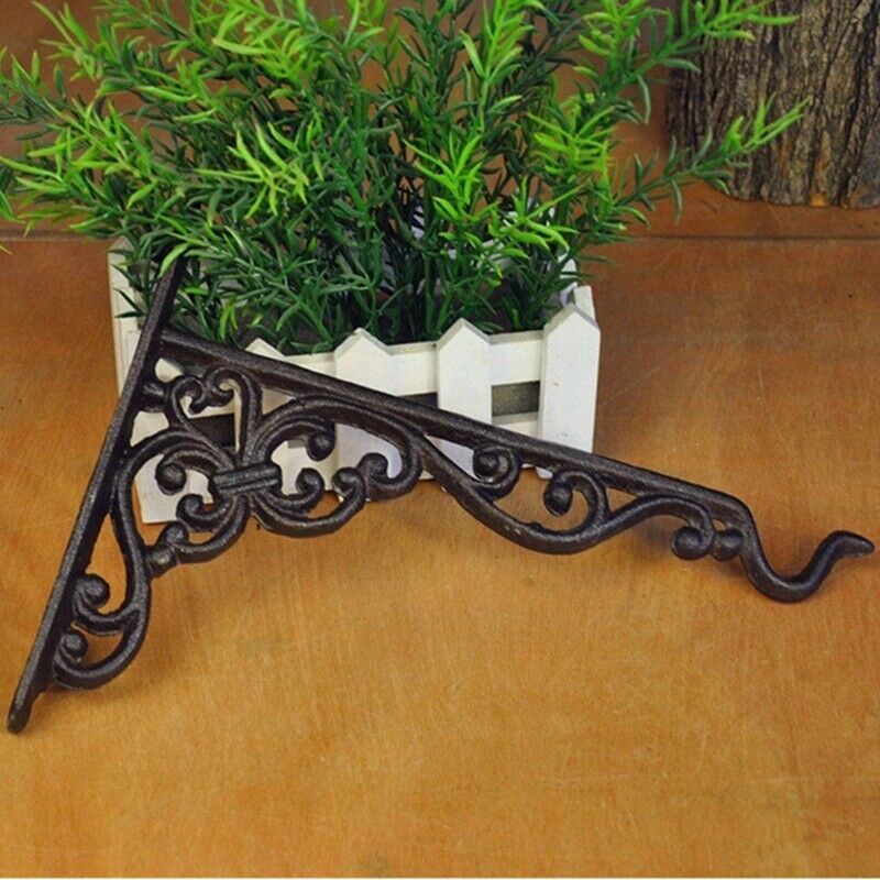 Cast Iron Hanger Wrought Iron Garden Hook Flower Pots Basket Wall Hanger Br C4L5