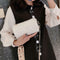 Fashion Women Leather Messenger Bag Cylinder Retro Shoulder Bags (White) A