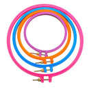 4Pc Embroidery Hoops Set Plastic Round 6/7/ 8/10Inch Cross Stitch Needlework DIY