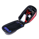 Bike Front Frame Touch Screen Waterproof Phone Bag Top Tube Pannier (Red)
