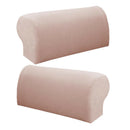 Sofa Armrest Covers Washable Loveseat Protectors with Flannel Checked Design