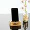 Wood Bamboo Phone Holder Sound Speaker Amplifier Desk Dock Docking Phone Stand