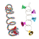 Pack of 2 Parrot Toys - Parrot Standing Climbing Spiral Cotton Bungee and Parrot
