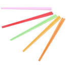 5 Pairs Assorted Color Plastic Chinese Chopsticks 8.7" Long R9Y4