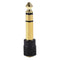 6.35mm Male Plug to 3.5mm Female Jack Stereo Audio Adapter Converter For Mic Amp