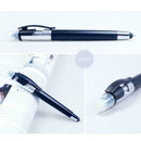 Multifunctional Two-point Ballpoint Pen Double-ended Black Pen Plastic O4S6