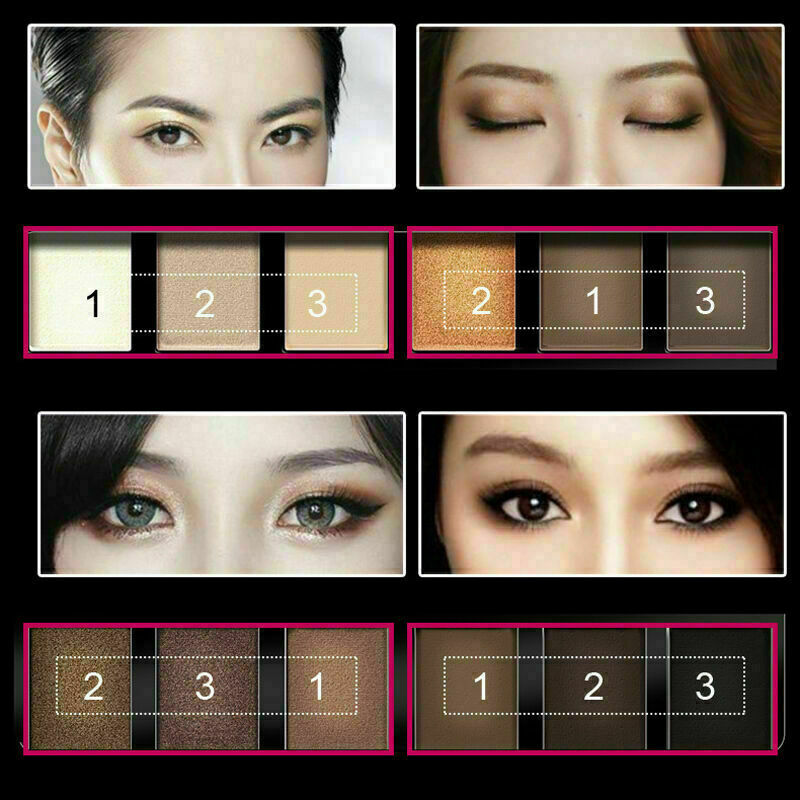 12 Colors Eye Shadow Palette Matte Glitter Eyeshadow  Shadow Supply V6W6 B2 K1L5