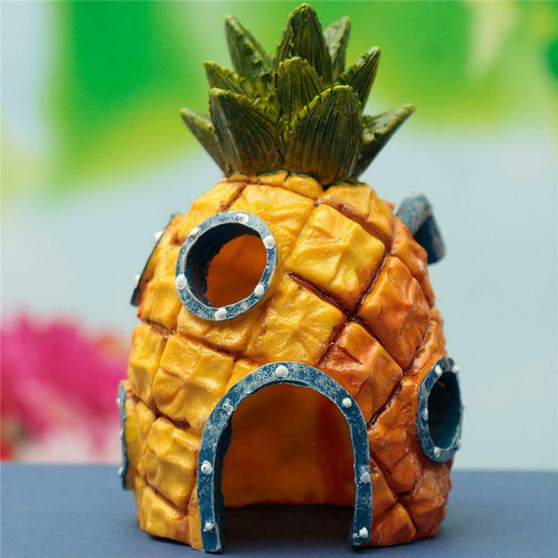 Cute Pineapple Aquatic Animals House Home Fish Tank Aquarium Ornaments A