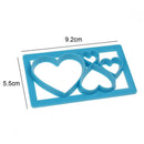 4pcs Plastic Fondant Cake Embossing Mold DIY Sugarcraft Decorative Mould  A