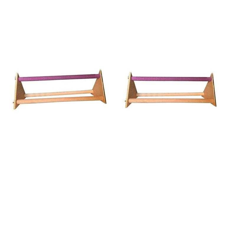 2pcs Wooden Birds Chicken Perch Chicken Rooster Large Birds Parakeet Conure