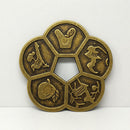 56mm Ancient Chinese Old Copper Coin  Plum Blossom Lucky Coins China Feng Shui